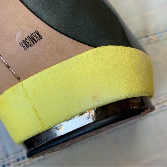 Vince Camuto Heels Dacoma Stiletto Platform Pumps, Yellow Neon Retro Sexy, Party - Picture 11 of 15